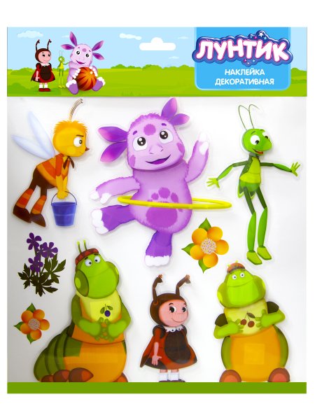 Наклейки Лунтик
