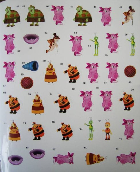 Лунтик наклейки книжка