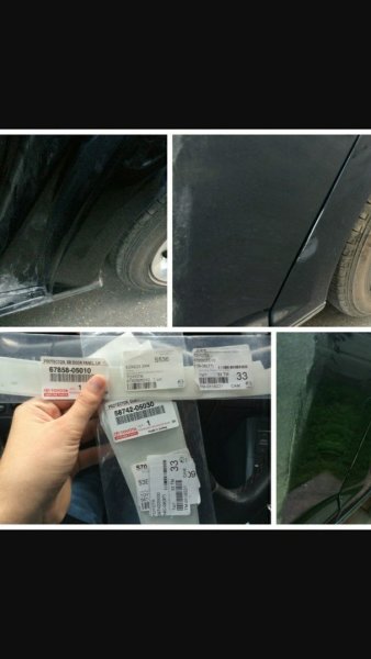 Toyota Camry 50 кузов наклейка антигравийная правая