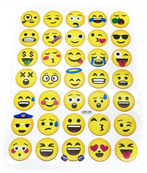 Наклейка (стикер) смайлик