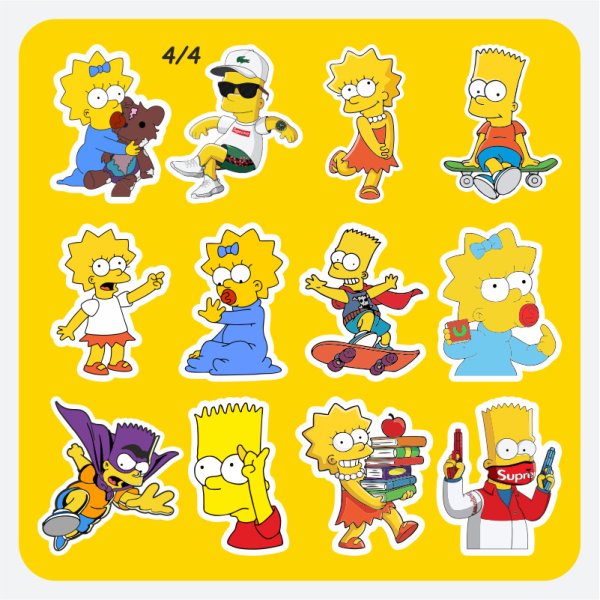 Стикеры симпсоны
