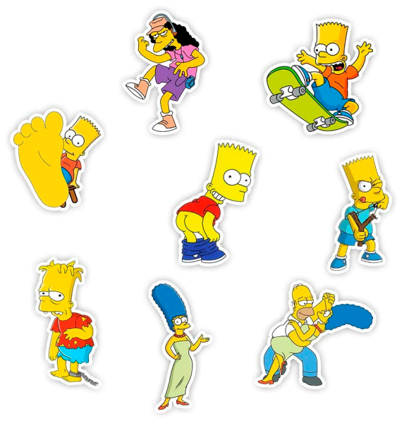 Стикеры симпсоны