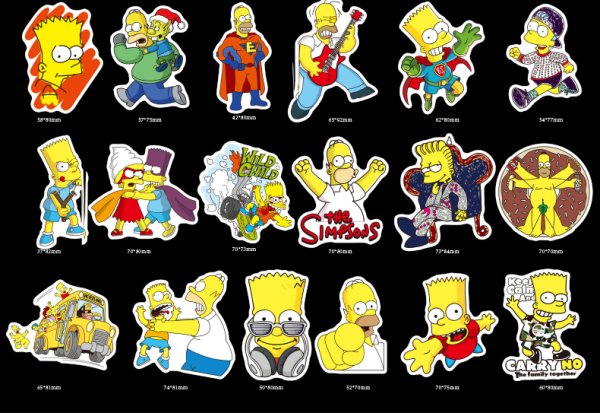 Крутые наклейки симпсоны