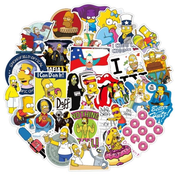 Старые Стикеры с симпсонами макдональдс