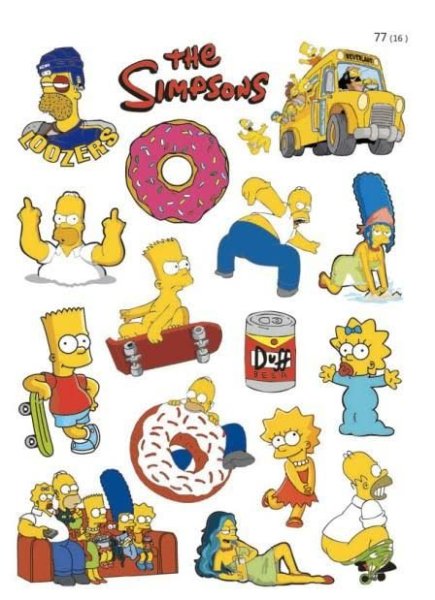 Стикеры симпсоны