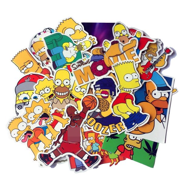 Наклейки-Стикеры "симпсоны"