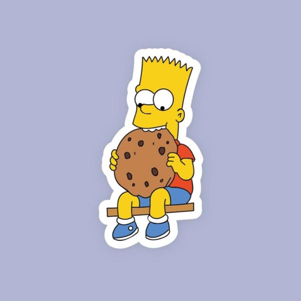 Стикеры барт симпсон
