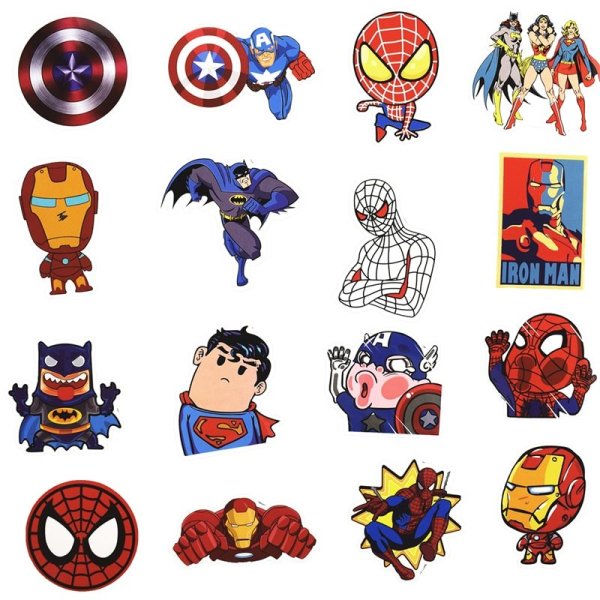 Наклейки с супергероями