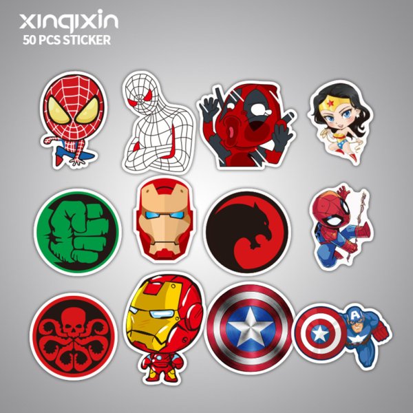 Наклейки с супергероями