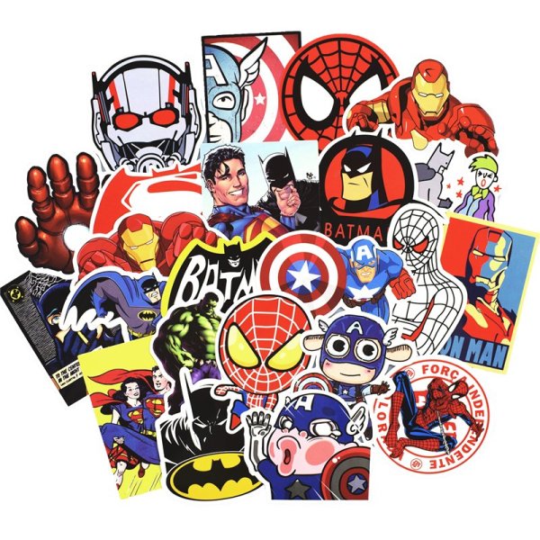 Стикеры наклейки с супергероями