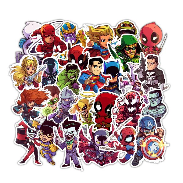 Наклейки с супергероями