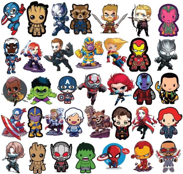 Знаки героев Marvel