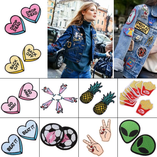 Термонаклейки цветы на одежду