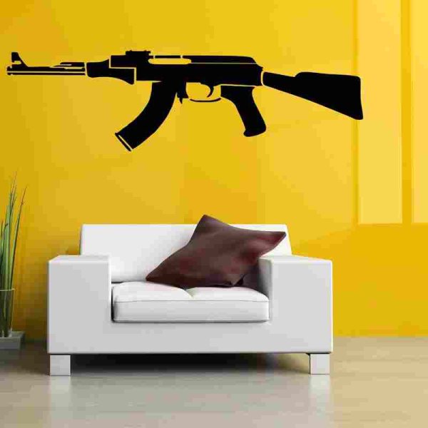 Наклейки виниловые оружие