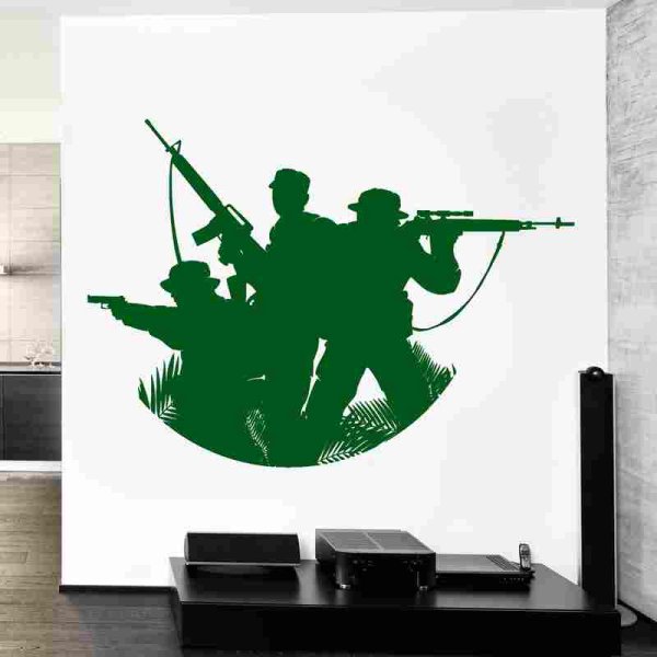 Наклейки виниловые оружие