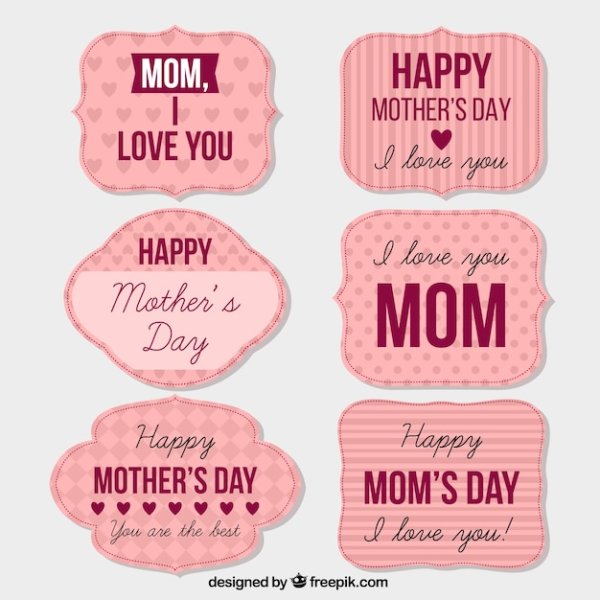 Наклейки ко Дню матери