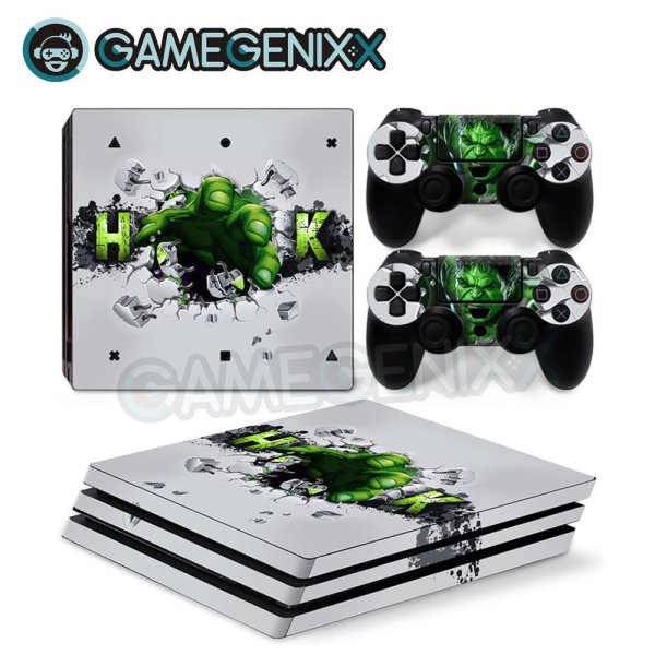 Наклейка ps4 Pro карбон