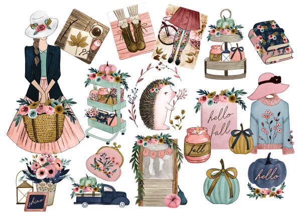 Скрапбукинг наклейки