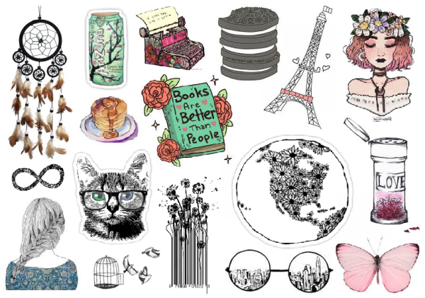 Арты для наклеек