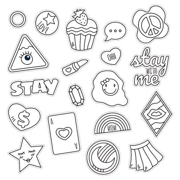 Раскраски с наклейками