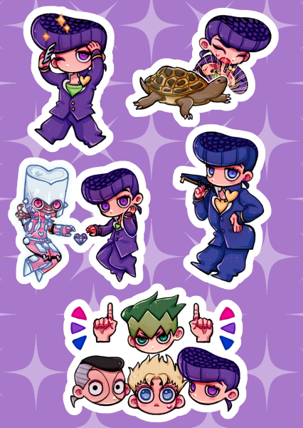 Наклейки аниме Джоджо