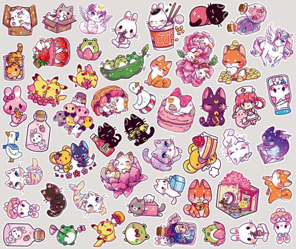 Стикеры на самоклеящейся бумаге