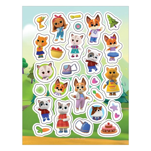 Раскраски наклейки собачки