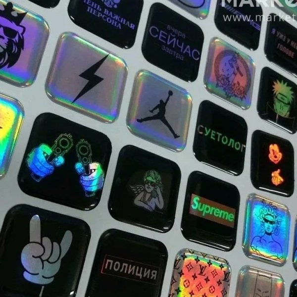 Объемные наклейки на телефон