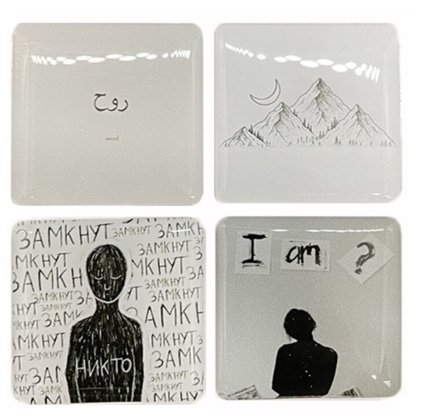 Наклейки на чехол квадратные