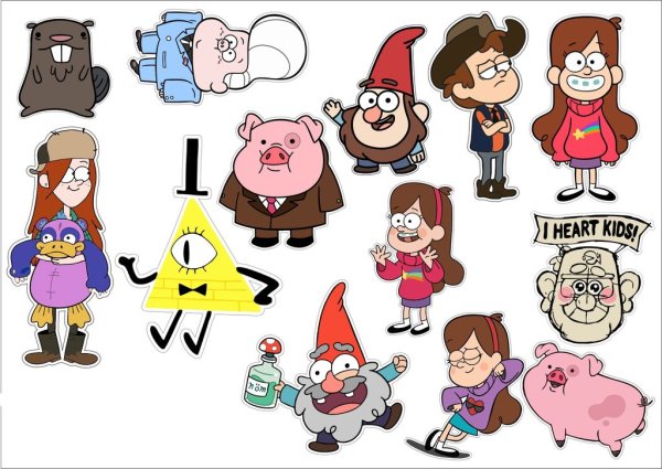 Стикеры Гравити Фолз