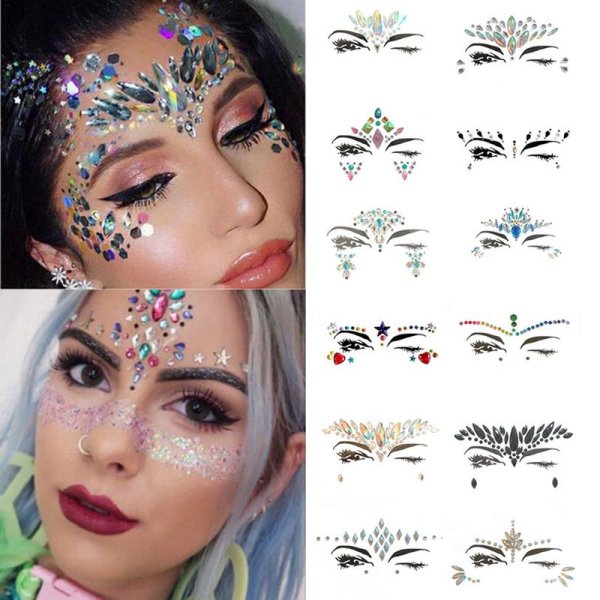 Кружево на лице макияж