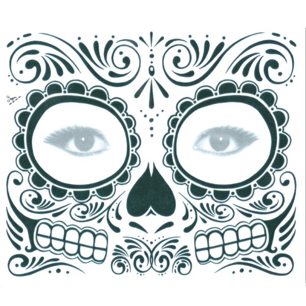 Наклейки на лицо стразы