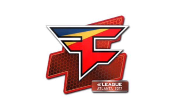 FAZE Clan Золотая наклейка
