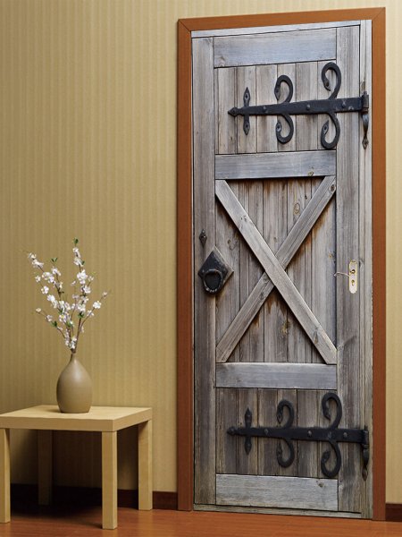 Наклейка интерьерная на дверь