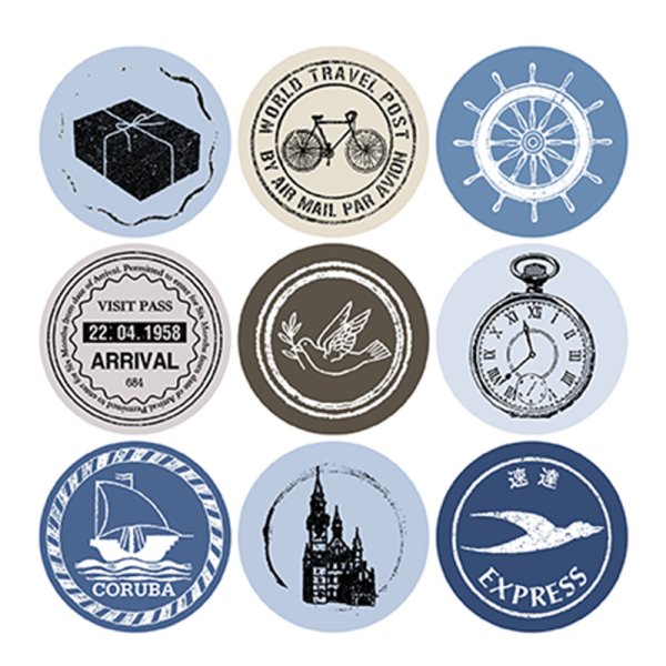 Круглые наклейки