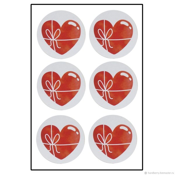 Круглые Стикеры наклейки