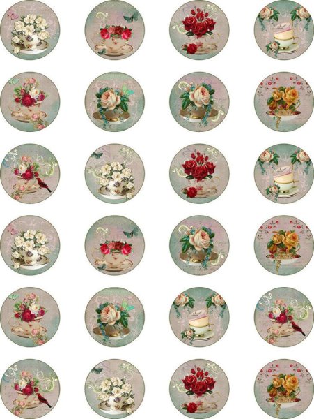 Круглые Стикеры наклейки