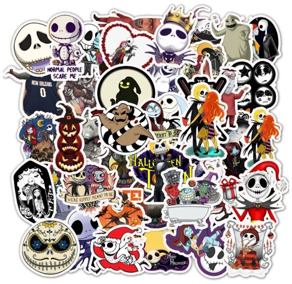 Страшные наклейки