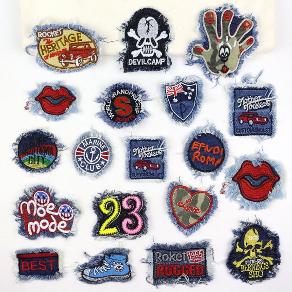 Джинсовые нашивки на одежду