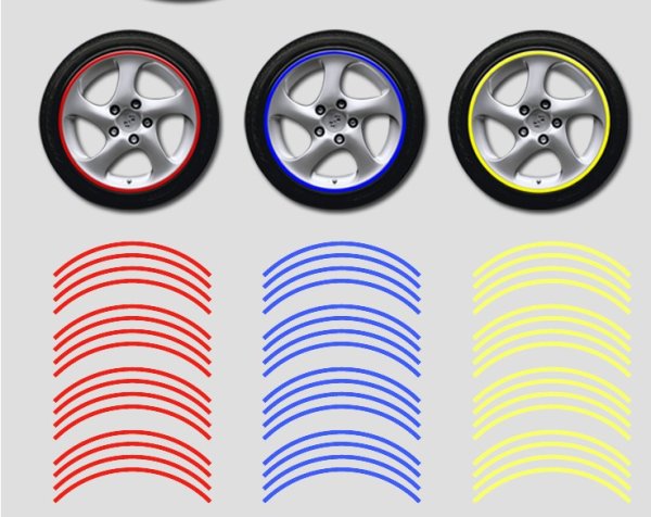 Светоотражающие наклейки на колеса