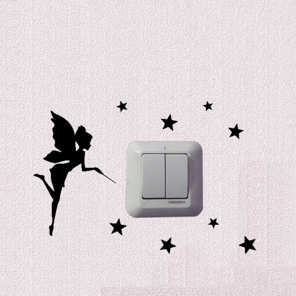 Наклейка на выключатель туалет ванная