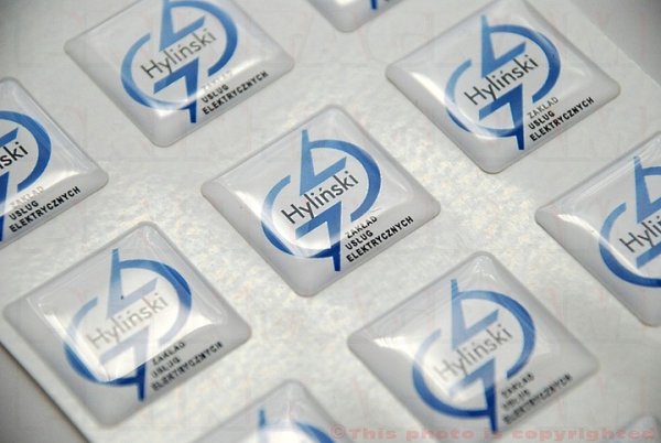 Наклейки со смолой