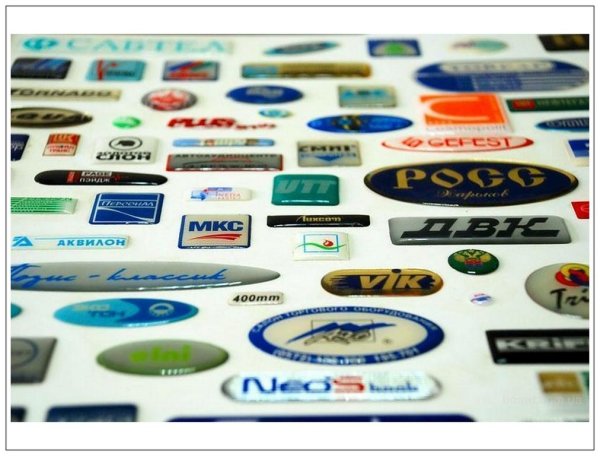 Объёмные полимерные наклейки