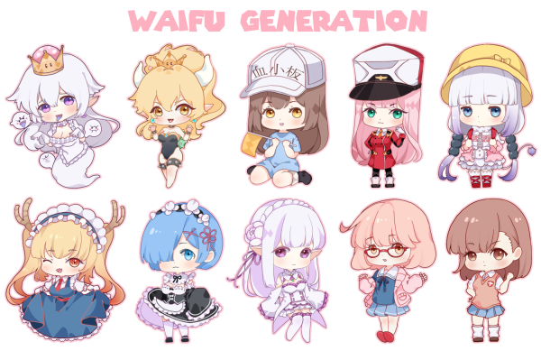 Стикеры для распечатки аниме