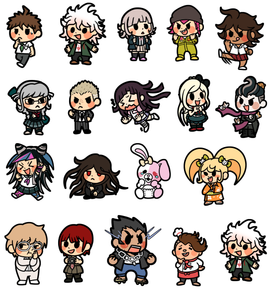 Стикеры Данганронпа