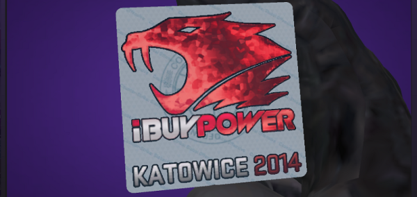 Наклейка IBUYPOWER Katowice 2014 голографическая