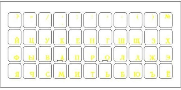 Наклейка "!" Россия (желтая)