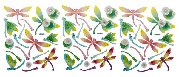 Наклейки для интерьера стрекоз