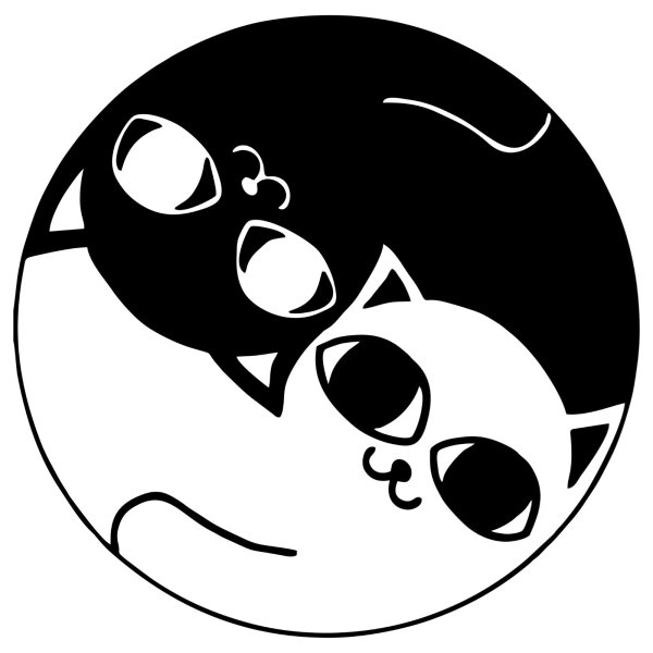 Наклейки черно белые