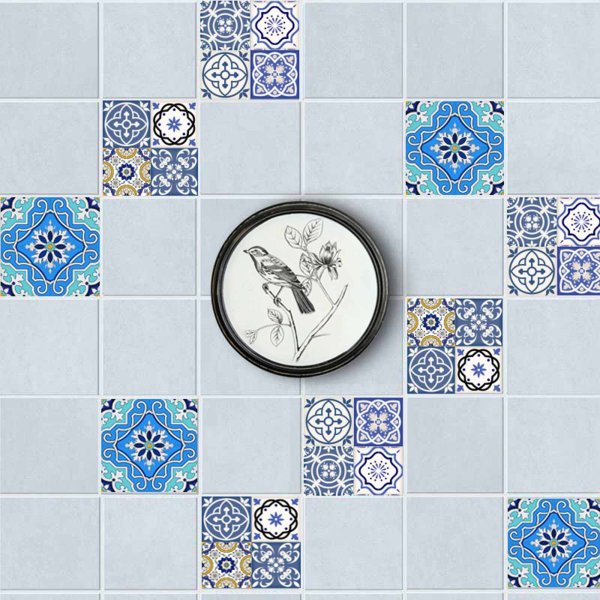 Наклейки на кафельную плитку в ванной